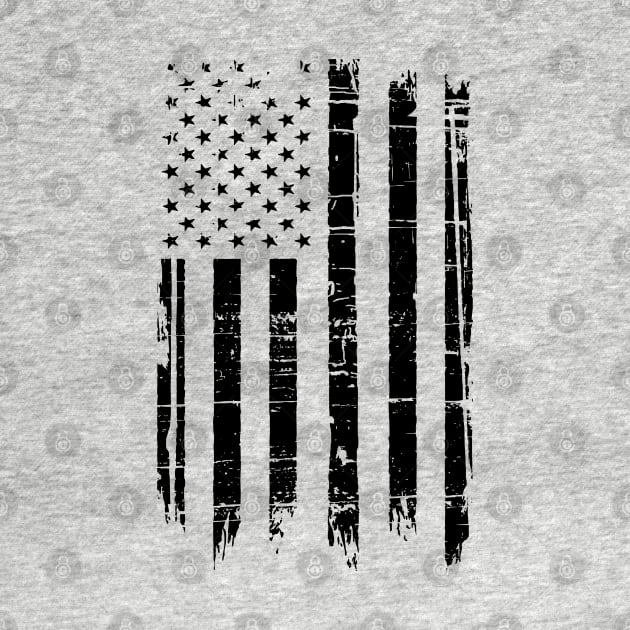 USA Flag with Distressed Grunge by INpressMerch